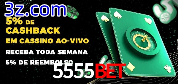 Promoções do cassino ao Vivo 5555BET